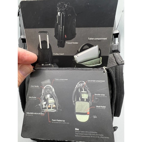 Kodak C3700 Pro Sling Knapsack Camera Bag Backpack NWT - Picture 6 of 13